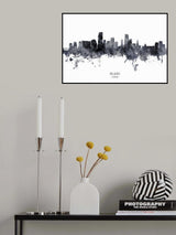 Miami Florida Skyline Poster och Canvastavla