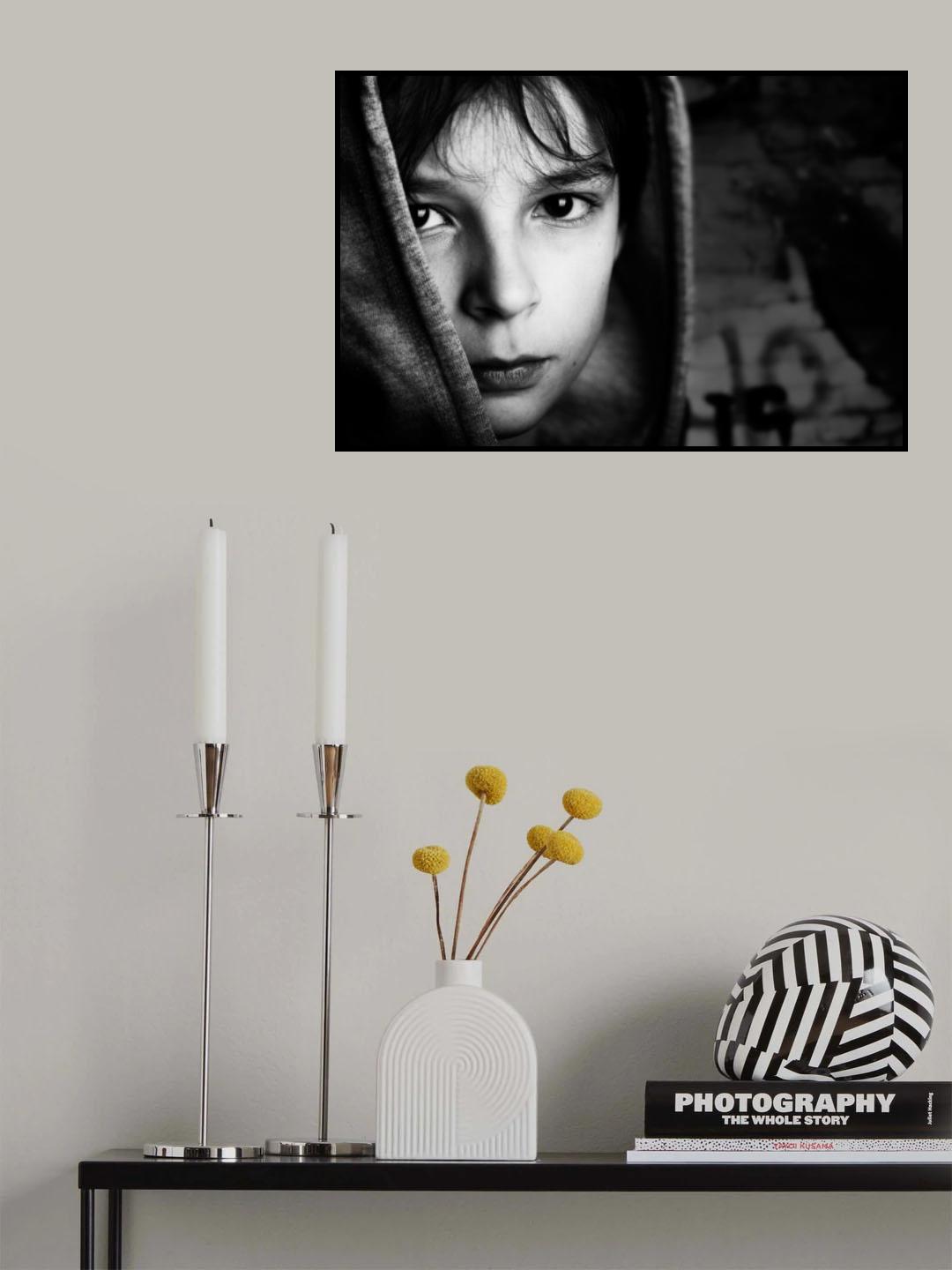 Street boy Poster och Canvastavla