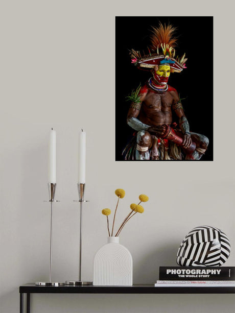 Hully Wingman Papua New Guinea Highlands portrait Poster och Canvastavla