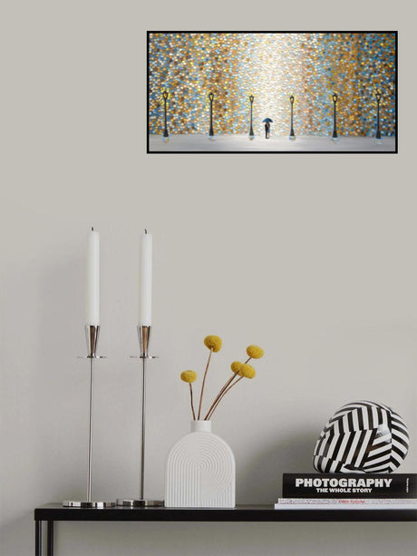 Kiss Under the Golden Rain Poster och Canvastavla