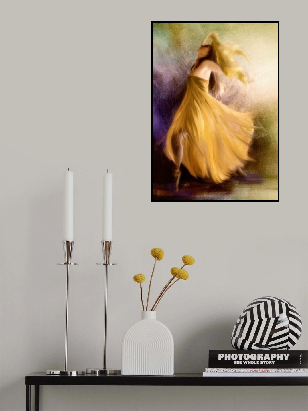 ...she’ll dance with the yellow dress.... Poster och Canvastavla