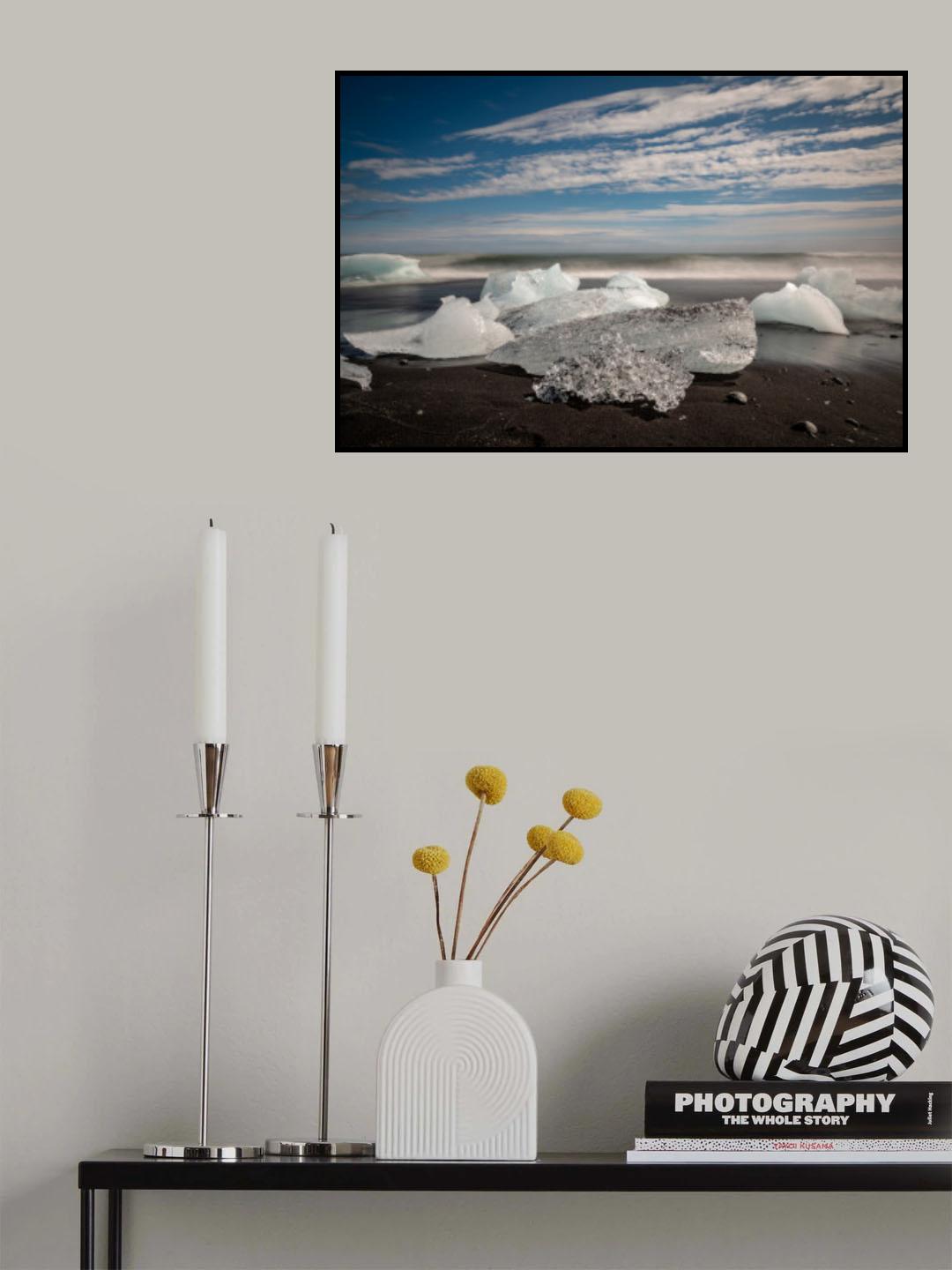 Diamond Beach, Jokulsarlon Poster och Canvastavla