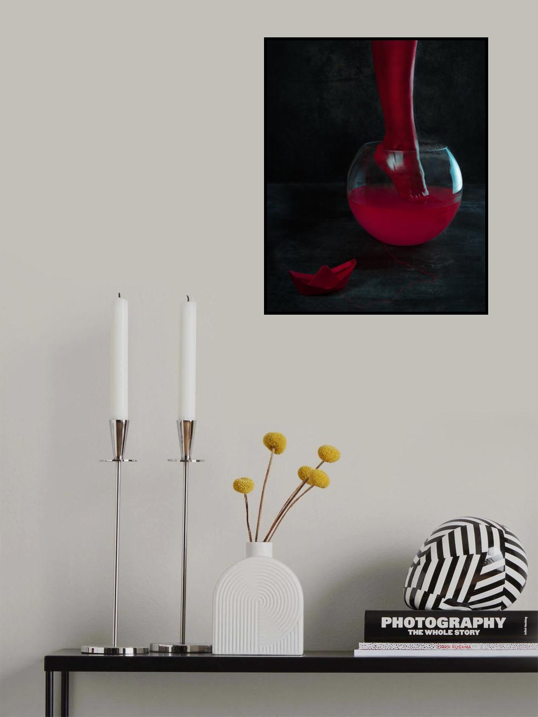 bathing a red leg Poster och Canvastavla