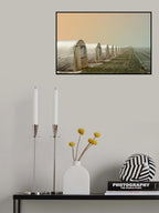 Greenhouses in winter Poster och Canvastavla