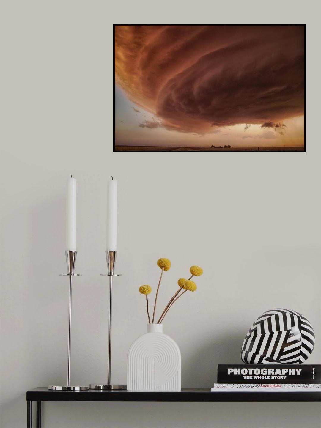 The Pink Storm Poster och Canvastavla