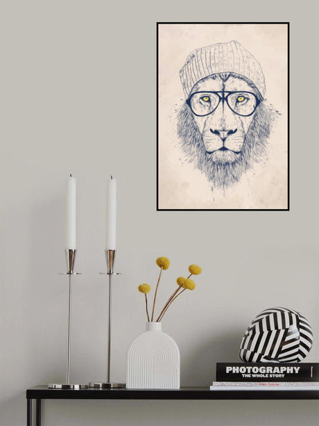 Cool lion Poster och Canvastavla