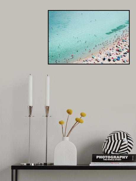 Busy Beach Poster och Canvastavla