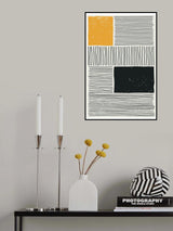Black and Yellow #1 Poster och Canvastavla