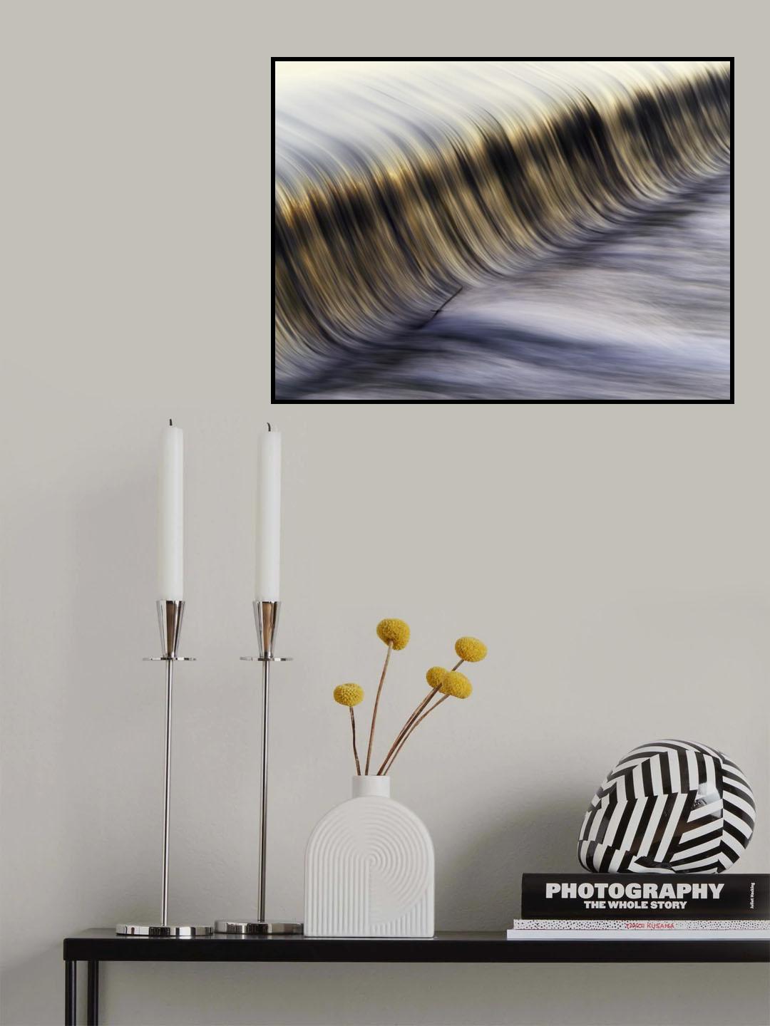 Golden water Poster och Canvastavla