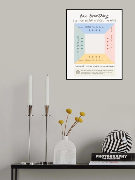 Box Breathing Poster och Canvastavla