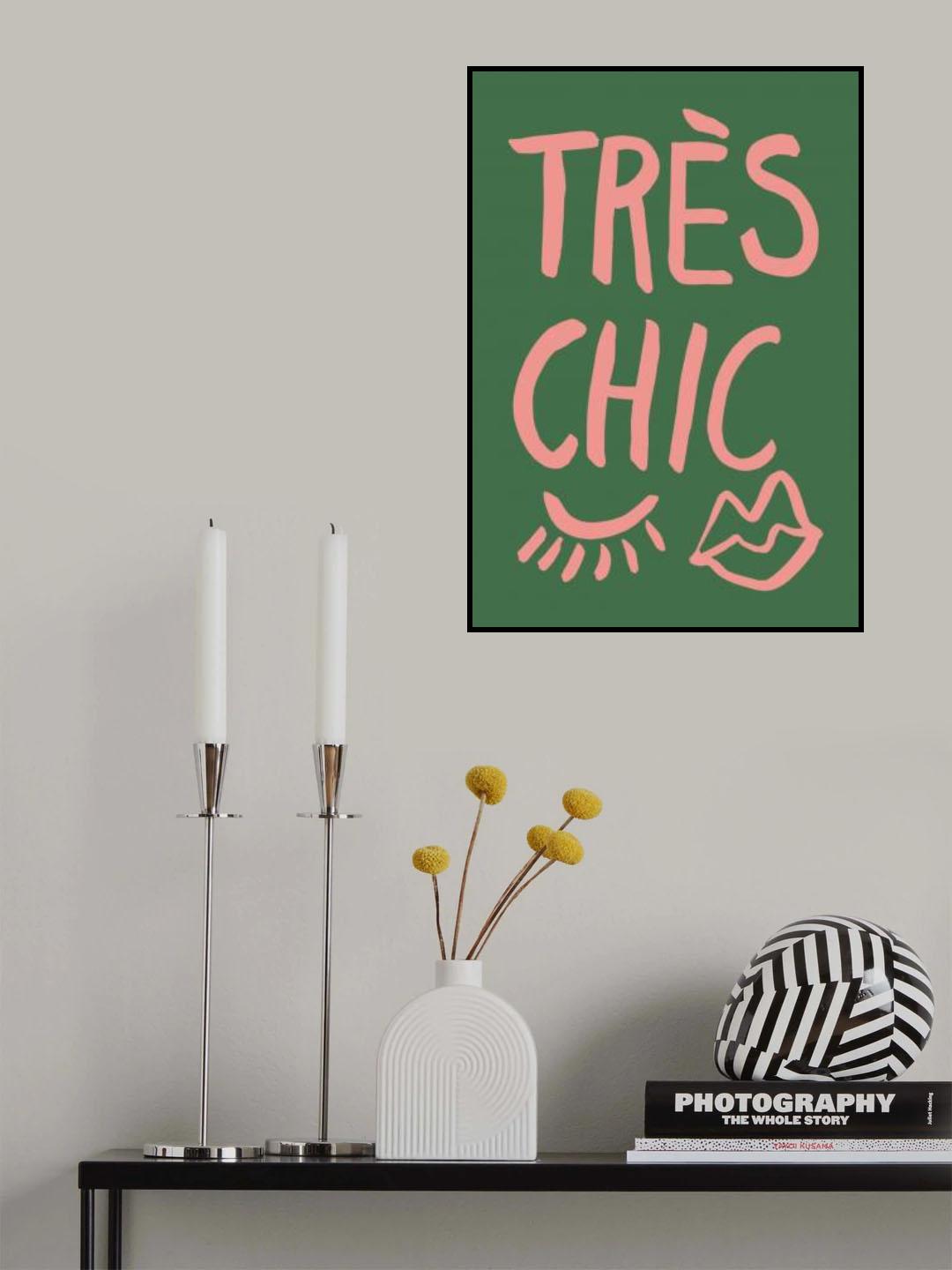 Très Chic Green Poster och Canvastavla