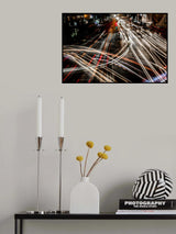 Light trails Poster och Canvastavla