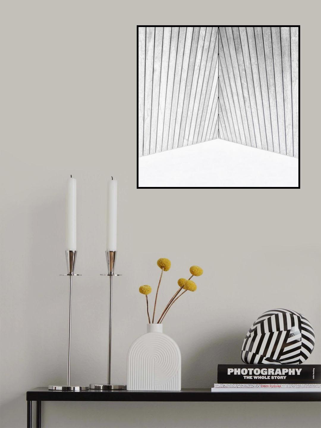 wooden wall Poster och Canvastavla