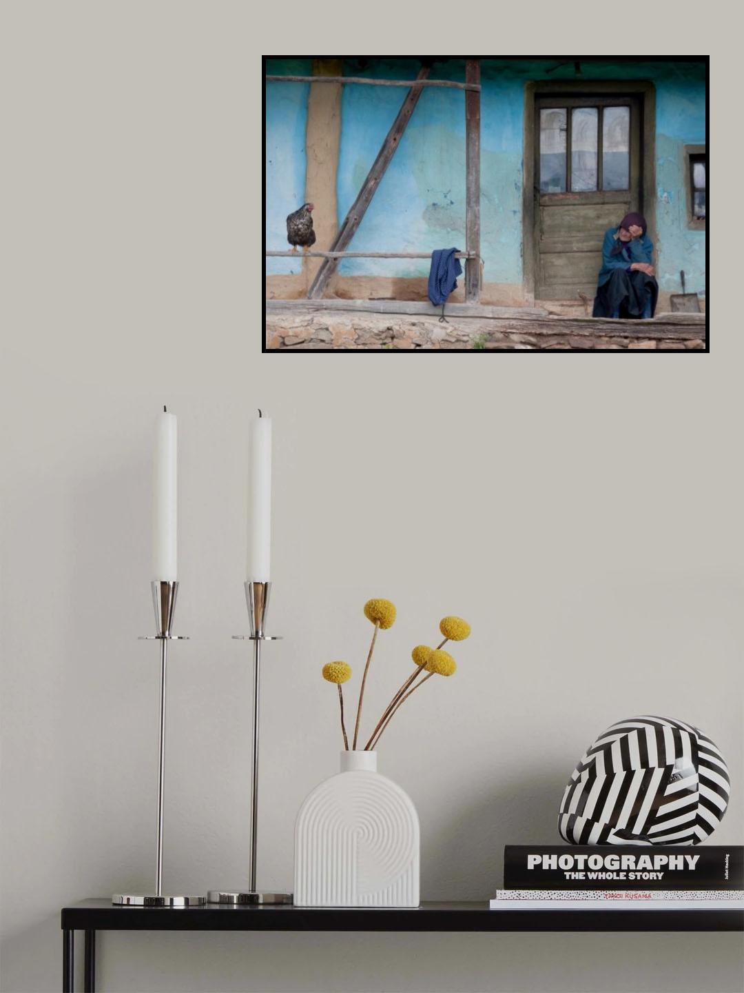 Old and blue Poster och Canvastavla