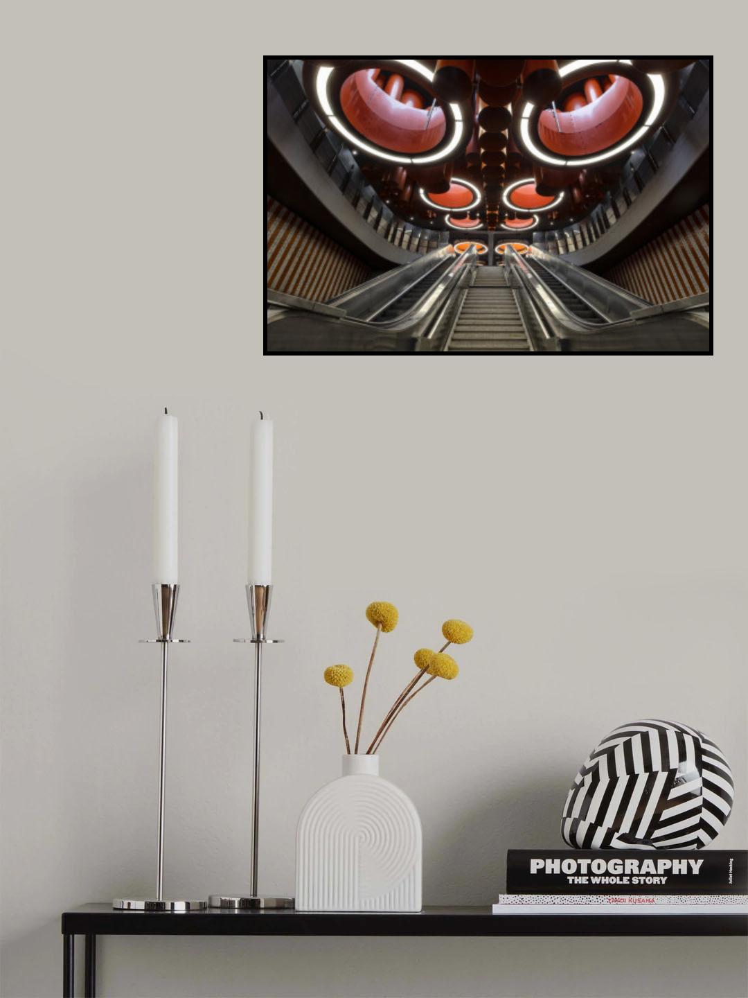 The red subway Poster och Canvastavla
