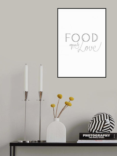 Food is Love Poster och Canvastavla