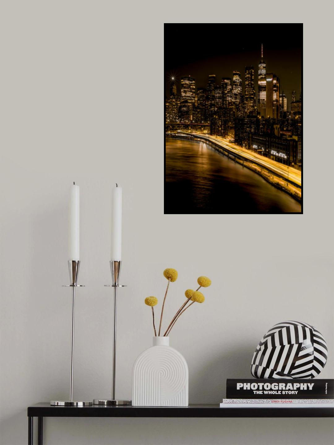Sleepingless city Poster och Canvastavla