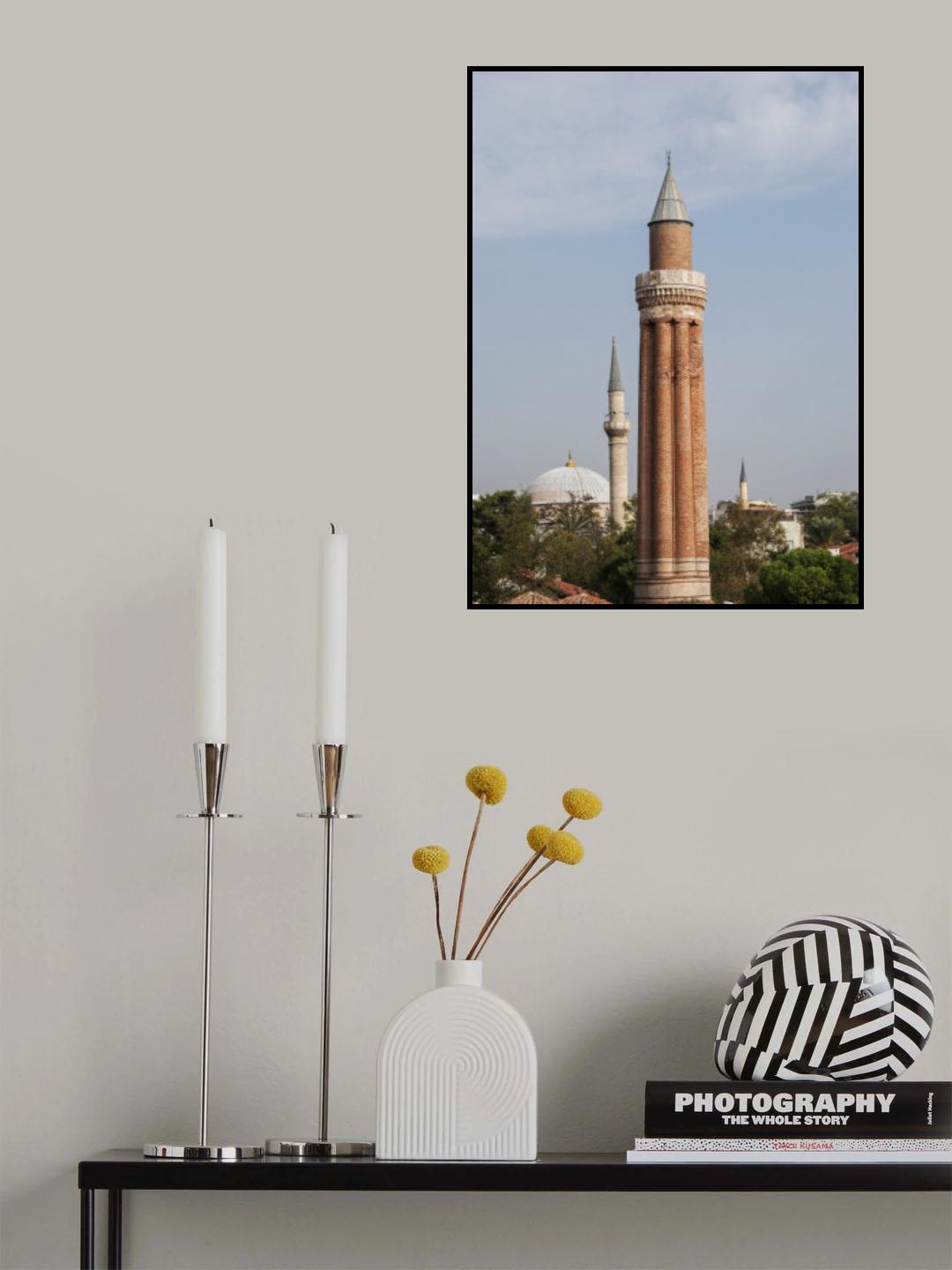 historical mosque from Antalya, Turkey Poster och Canvastavla
