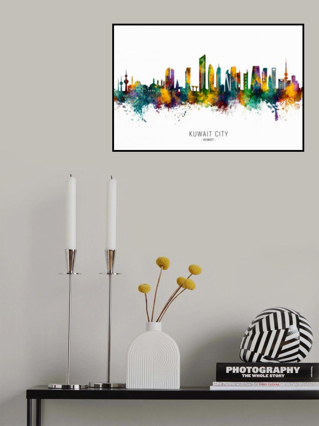 Kuwait City Skyline Poster och Canvastavla