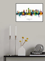 Kuwait City Skyline Poster och Canvastavla