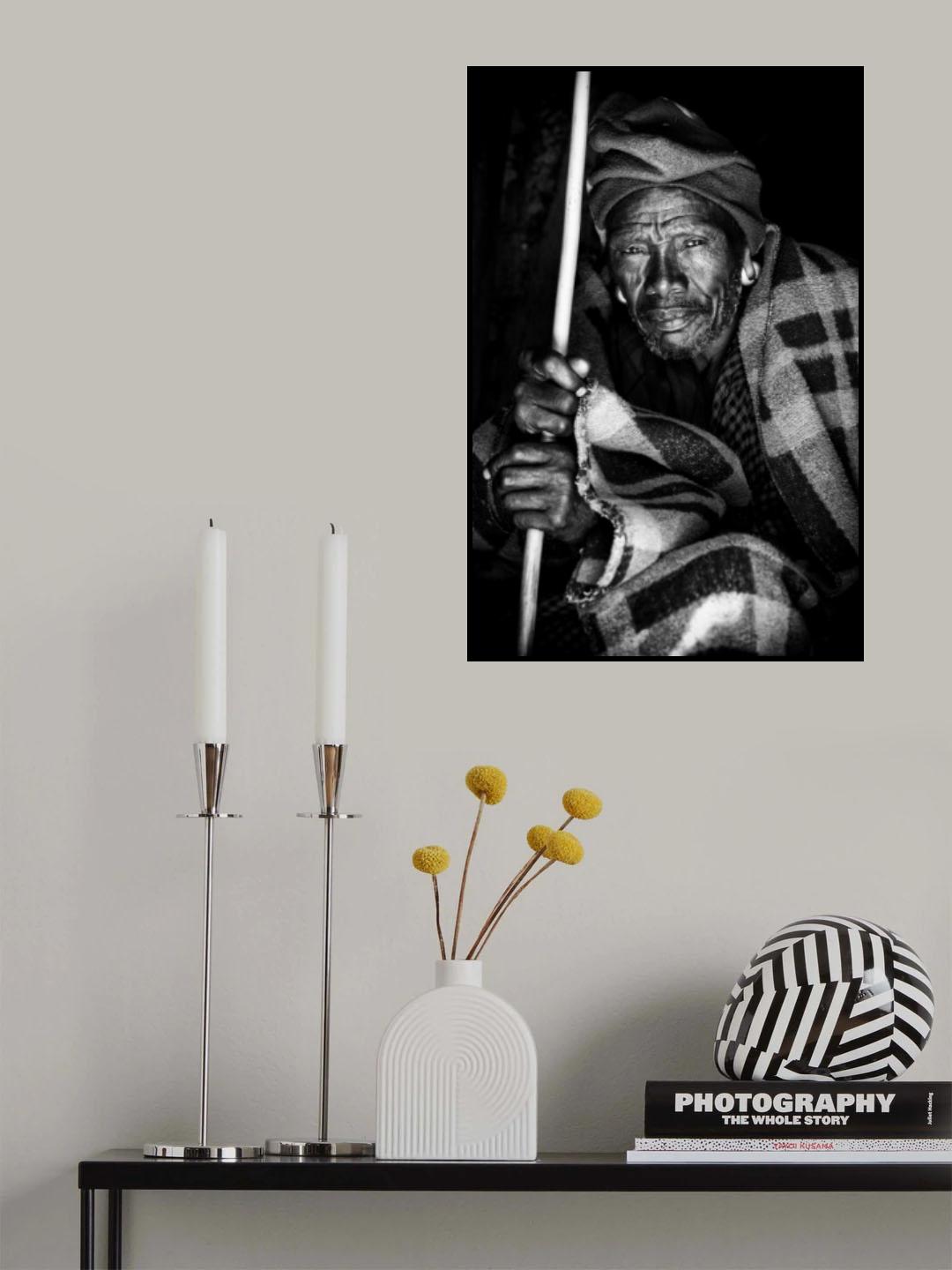 Masai Chief Poster och Canvastavla