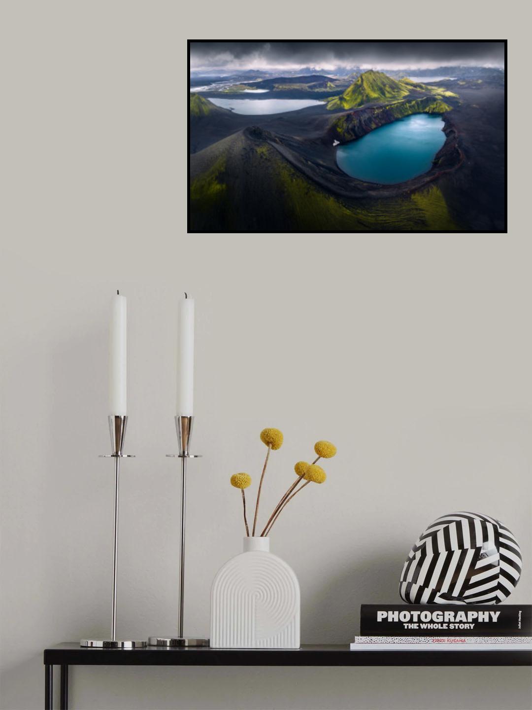 Volcano Lake Poster och Canvastavla