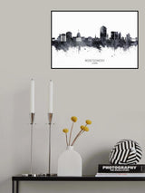 Montgomery Alabama Skyline Poster och Canvastavla