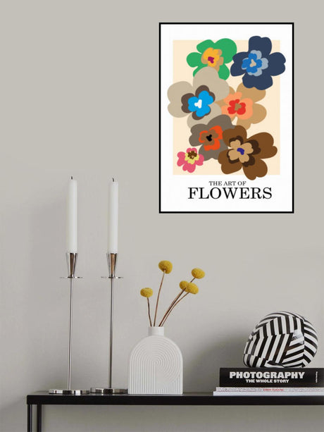 The Art Of Flowers Pink Poster och Canvastavla