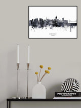 Chester England Skyline Poster och Canvastavla