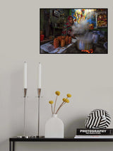 Lady Tea Maker Poster och Canvastavla