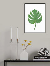 Monstera Aqua 07 Poster och Canvastavla