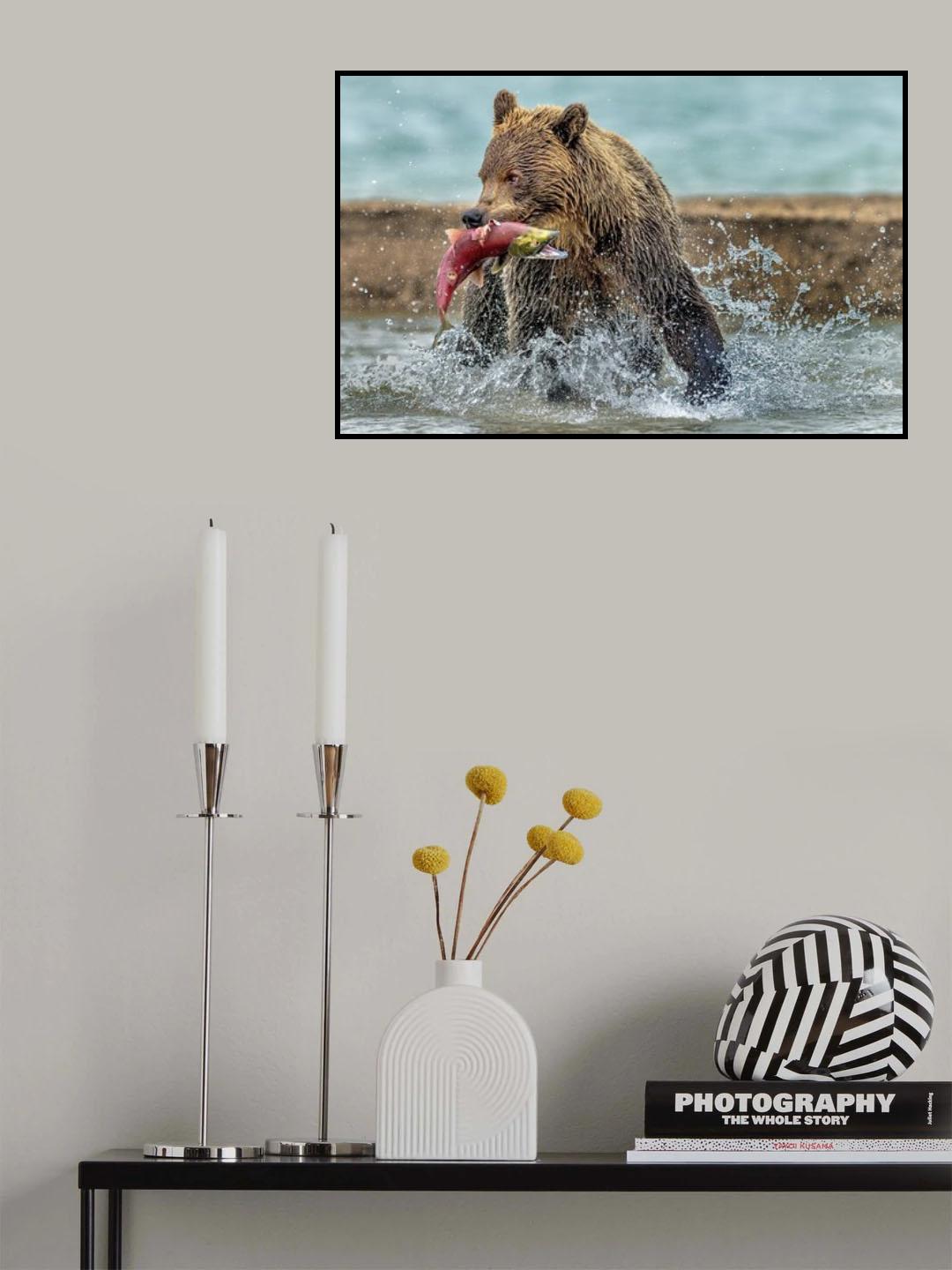 Fishing - Kamchatka, Russia Poster och Canvastavla