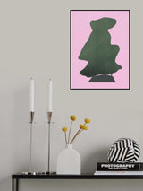 Stone Sculpture In Olive Green Poster och Canvastavla