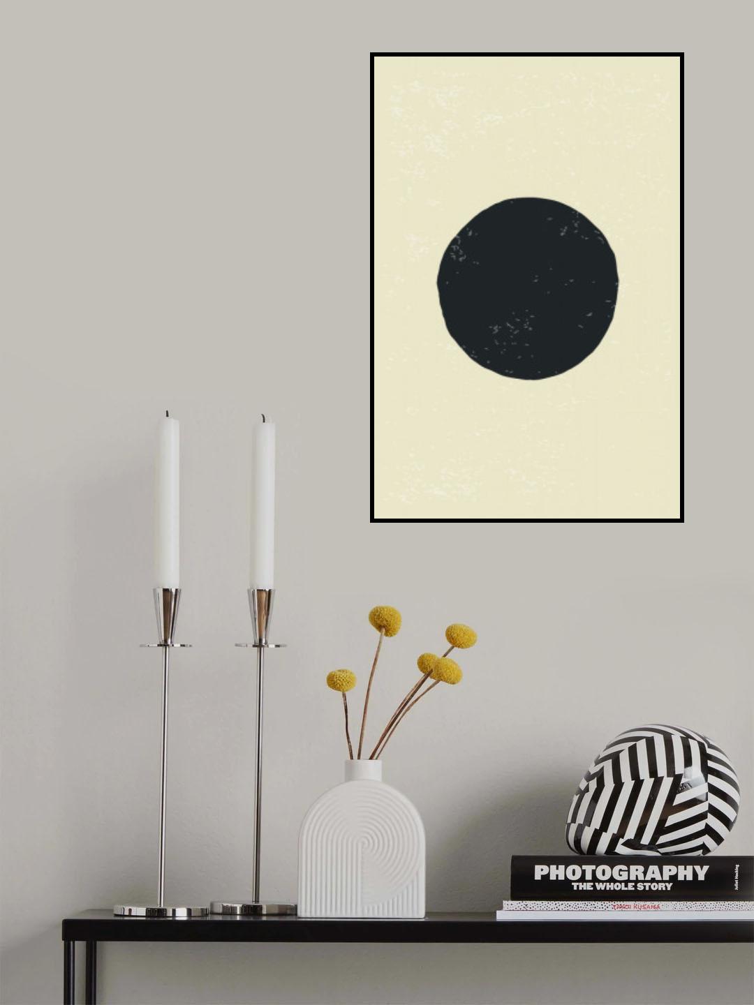 Black Minimal Shapes Series #4 Poster och Canvastavla