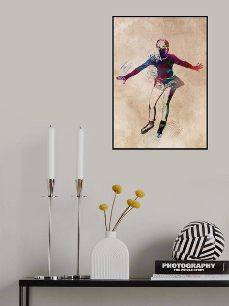 Figure skating sport art Poster och Canvastavla