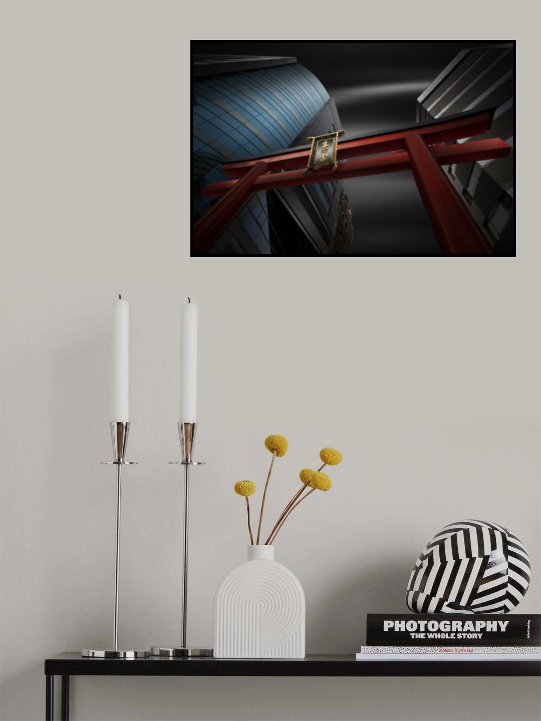 Torii in the city Poster och Canvastavla