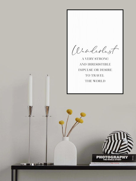 Wanderlust quote Poster och Canvastavla