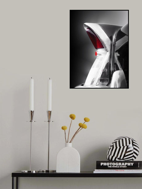 American classic car Special 1956 tail fin abstract Poster och Canvastavla
