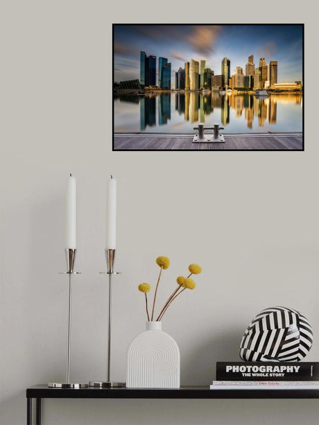 Golden Morning in SIngapore Poster och Canvastavla