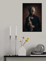 blind girl and the wooden horn Poster och Canvastavla