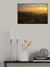 Sunset on the hills, Umbria Poster och Canvastavla