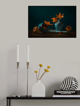 Orange Lily and Squash Poster och Canvastavla