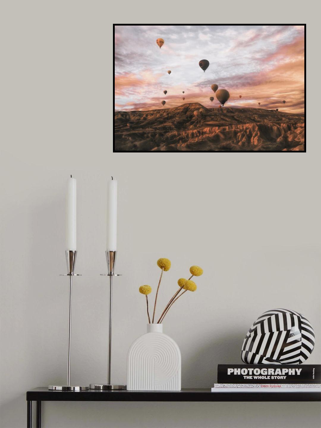 Cappodocia Hot air Balloon Poster och Canvastavla