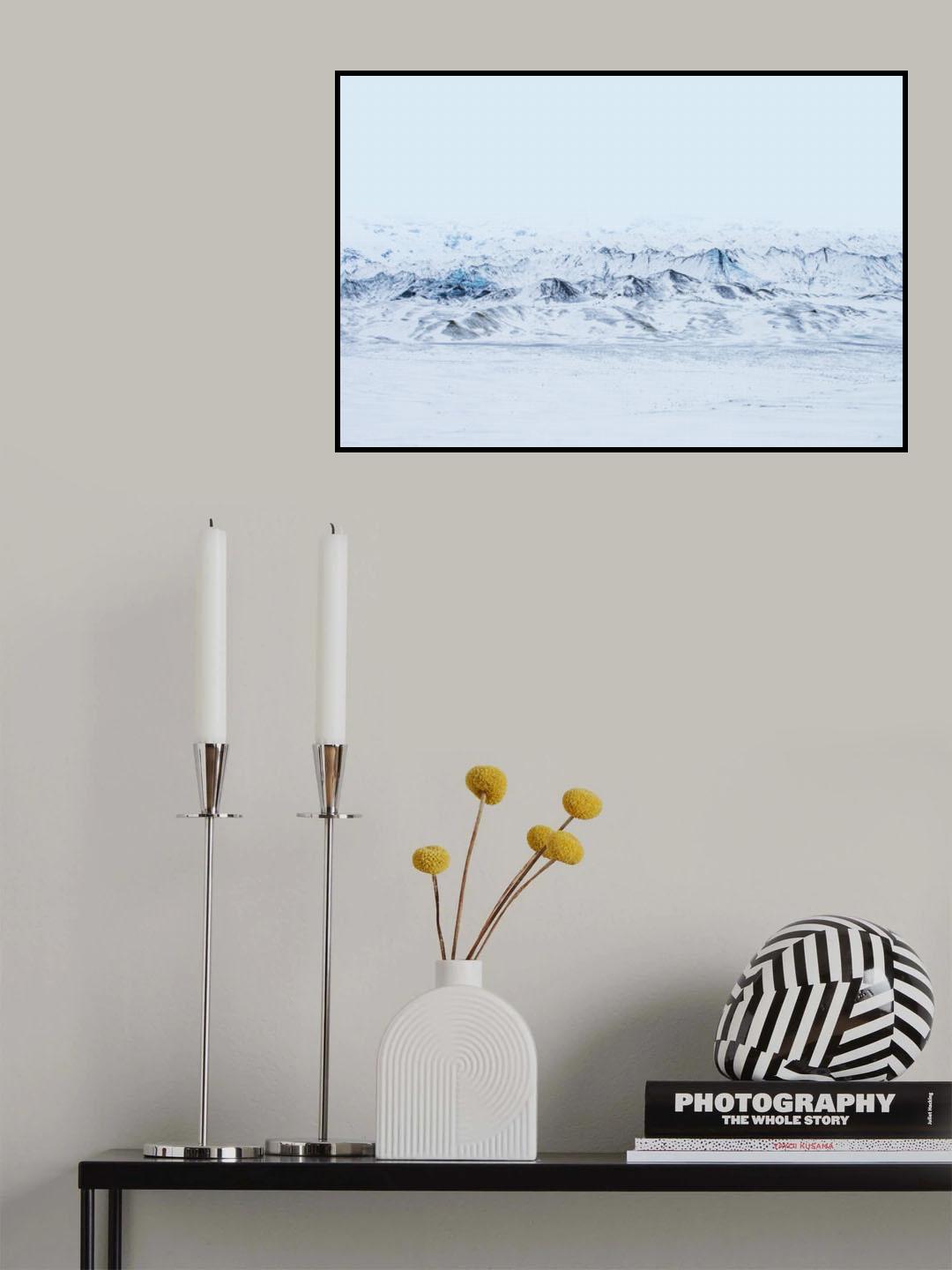 #2 Sketched by the wind: Glacier contours Poster och Canvastavla