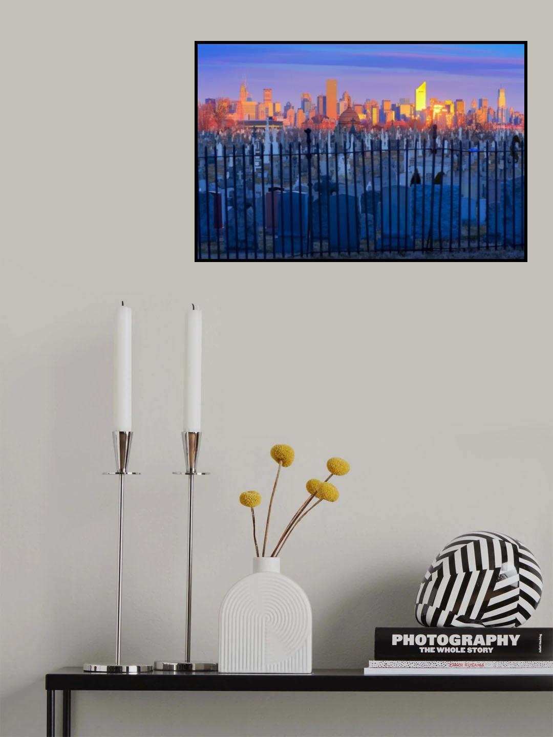 Sunrise over the cities Poster och Canvastavla