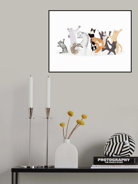 Dancing Cat Poster och Canvastavla