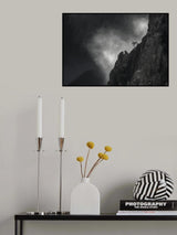 Mountain, Fog and the Tree Poster och Canvastavla