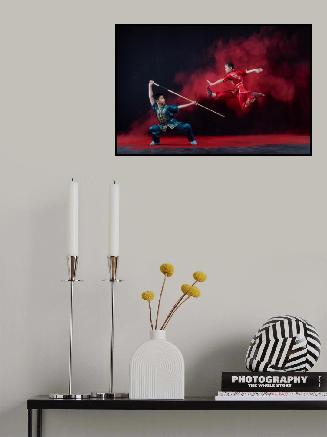 Wushu Atlit Poster och Canvastavla