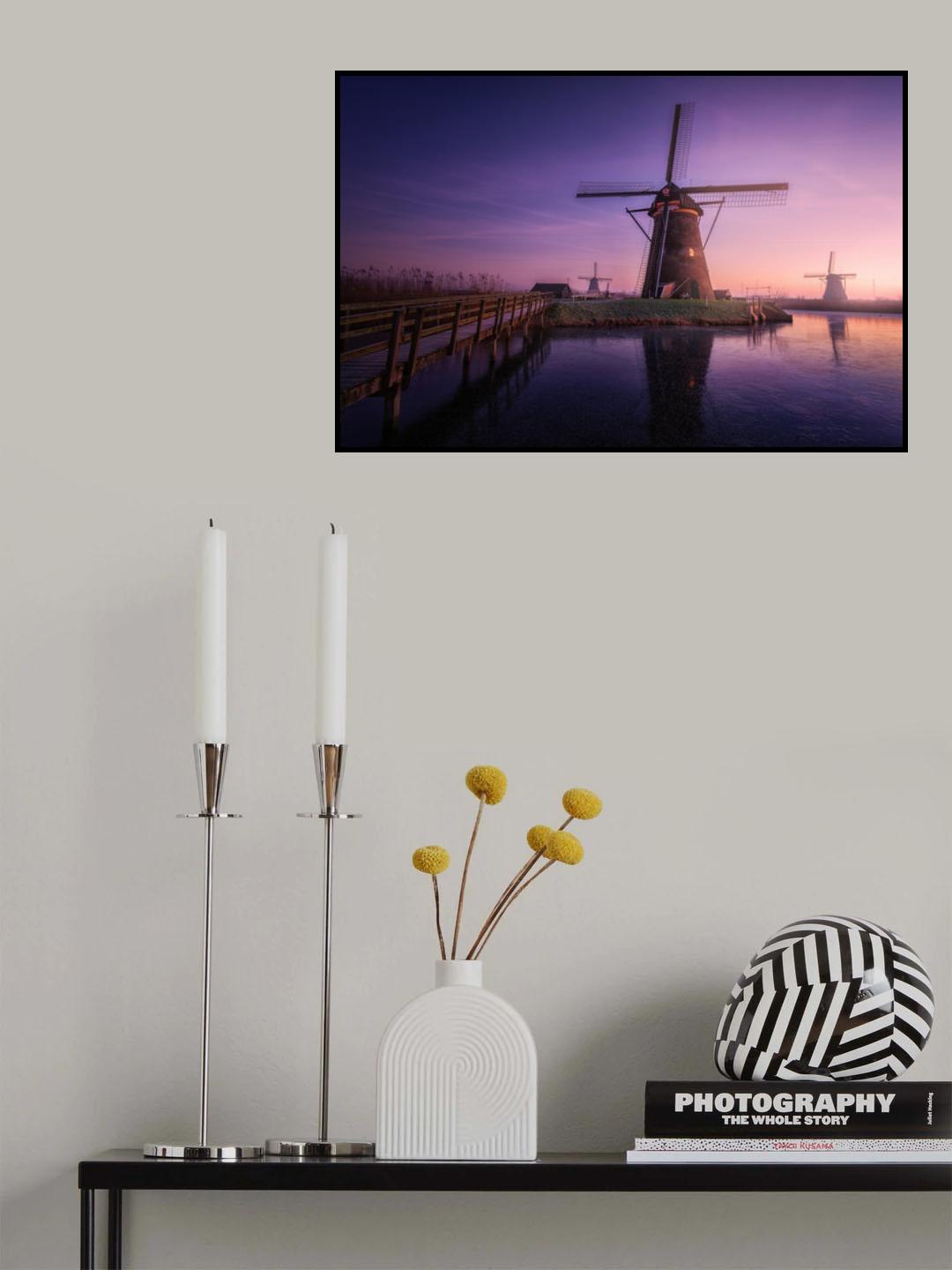 Frozen Kinderdijk Poster och Canvastavla
