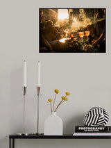 Belgian sunset, beer and cigarettes Poster och Canvastavla